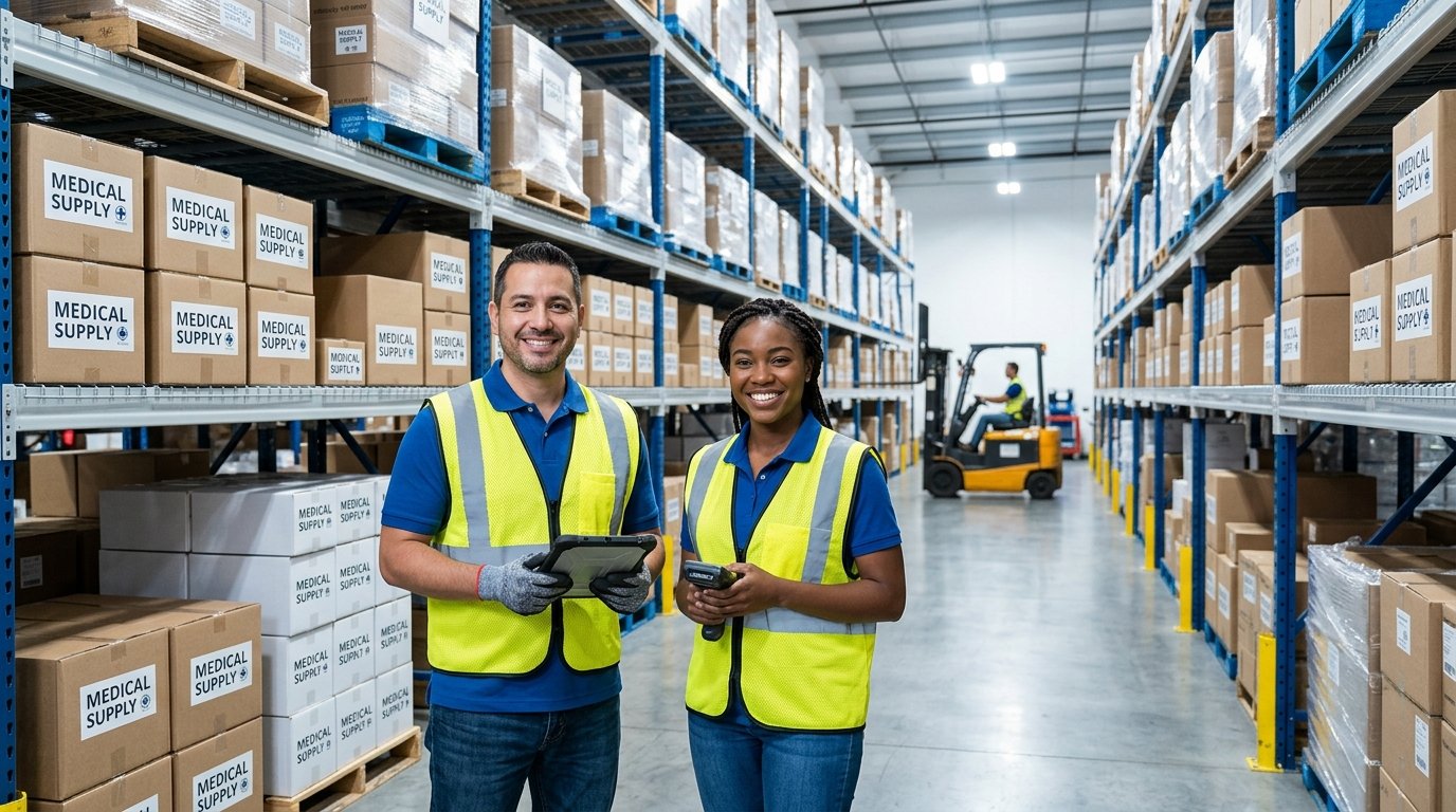Sterile Mate supplier warehouse team