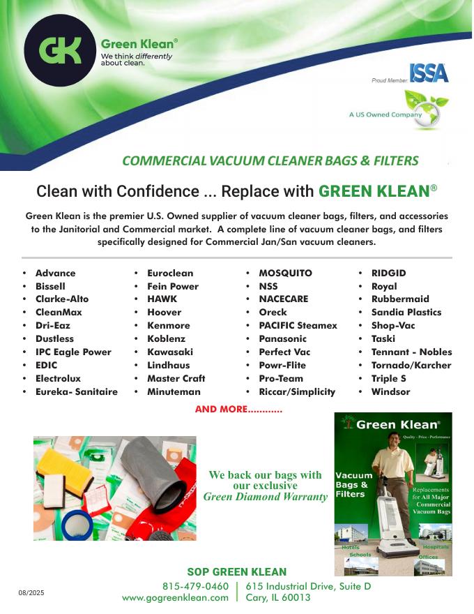 Green Klean Vacuum Bags & Filters Sales Flyer