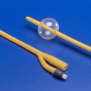 Dover Silicone Coated Latex Foley Catheter 30 mL, 2-Way, Hemostatic 18 Fr/Ch (6.0 mm)