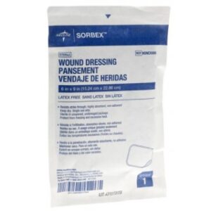 Medline NONEX0069 - DRESSING, WOUND, SORBEX, 6"X9", FULL, ST, LF, 48 EA/CS, 4 BX/CS