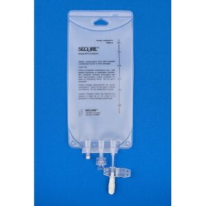 Metrix-Secure 66215 - 1000ml EVA Legless Bag Female Screw Connector, Baxter ExactaMix Compatible, 50CS